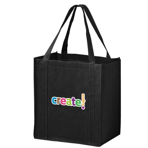  Recession Buster Non-Woven Grocery Tote Bag w/Insert and Full Color (12"x8"x13") - Color Evolution 